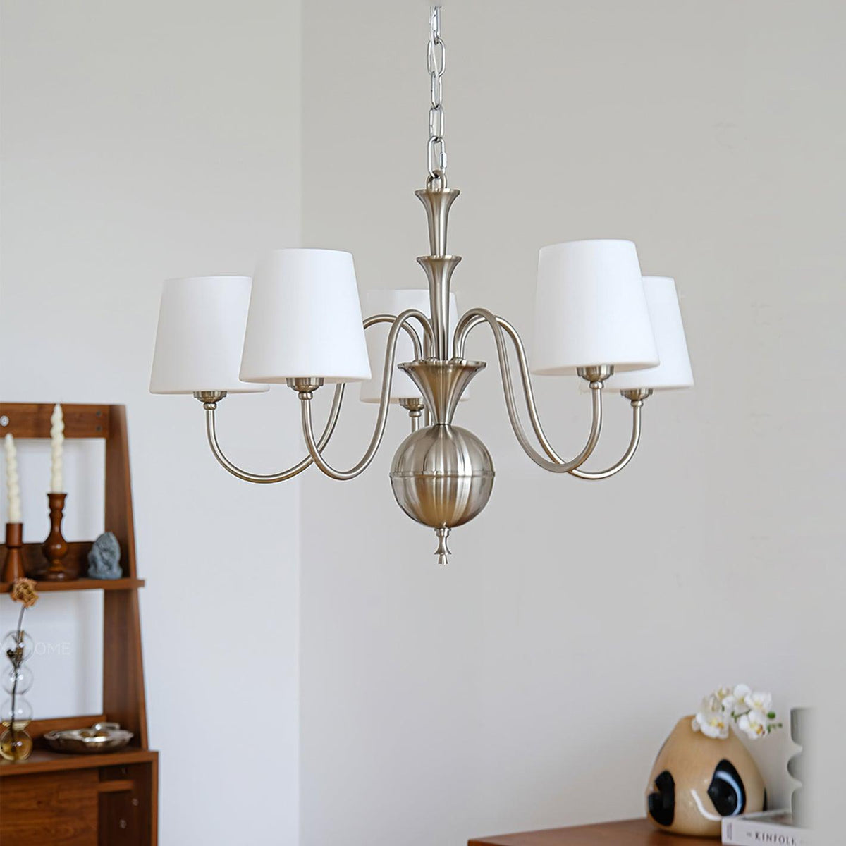 Shabby Chrome Glass Chandelier for Modern Dining Room and Living Room