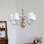 Shabby Chrome Glass Chandelier for Modern Dining Room and Living Room