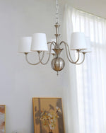 Shabby Chrome Glass Chandelier for Modern Dining Room and Living Room