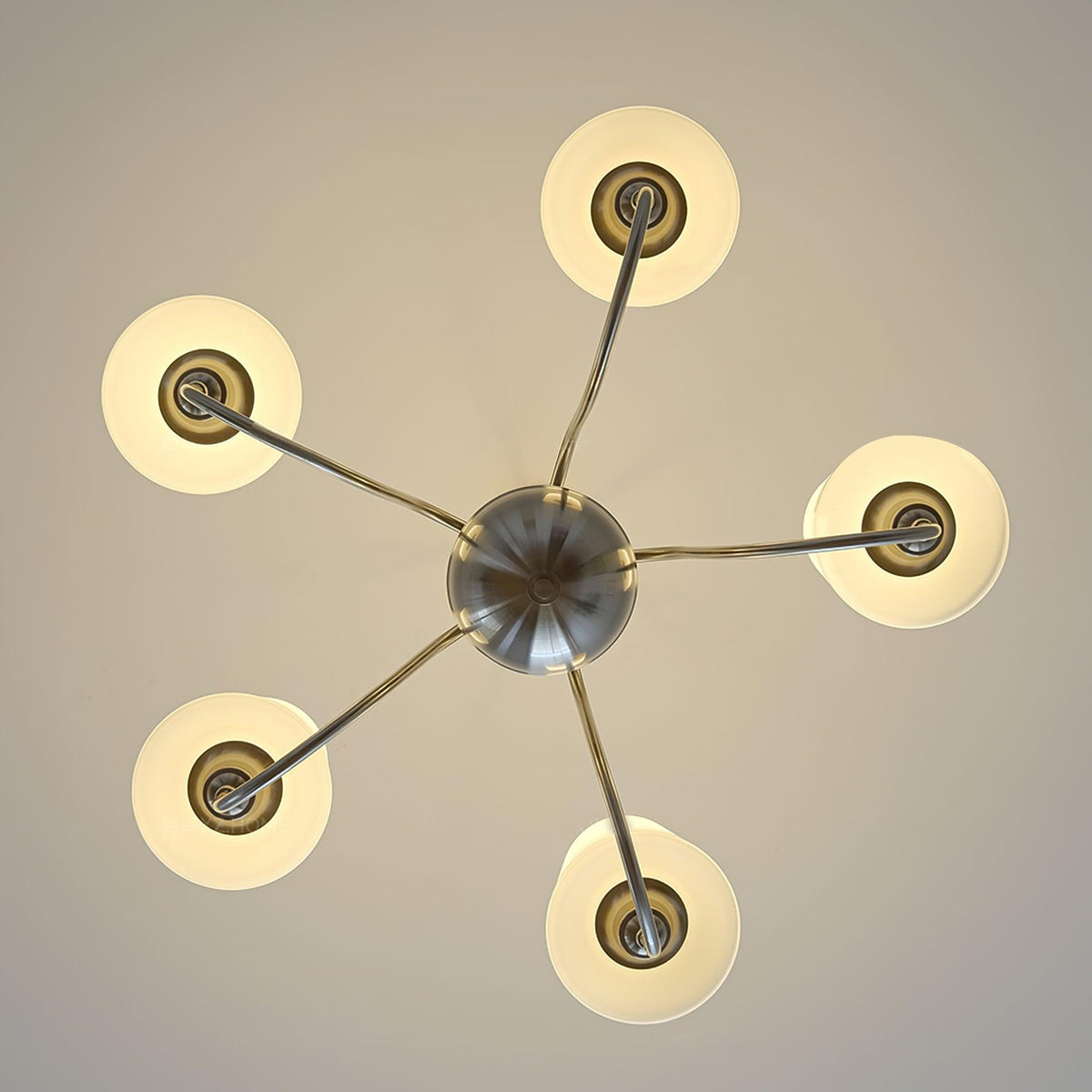 Shabby Chrome Glass Chandelier for Modern Dining Room and Living Room