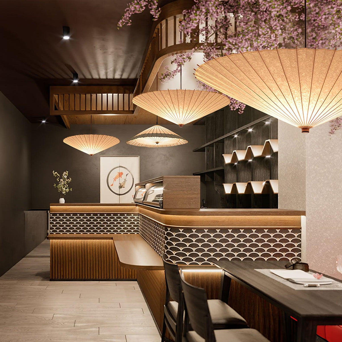 Shade Umbrella Pendant Lamp