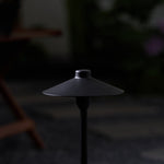 Shadowcap LED Path Light – Minimalist Outdoor Garden Lamp in Black