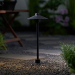 Shadowcap LED Path Light – Minimalist Outdoor Garden Lamp in Black