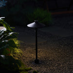 Shadowcap LED Path Light – Minimalist Outdoor Garden Lamp in Black