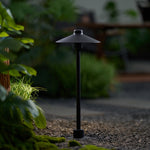 Shadowcap LED Path Light – Minimalist Outdoor Garden Lamp in Black