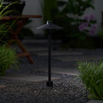 Shadowcap LED Path Light – Minimalist Outdoor Garden Lamp in Black