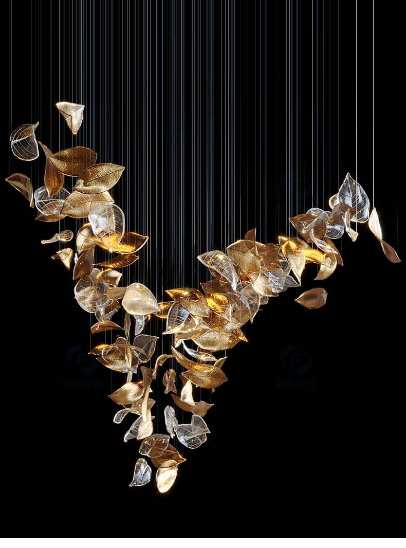 Shake Leaves Crown Chandelier