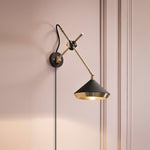 Shear Plug In Wall Light
