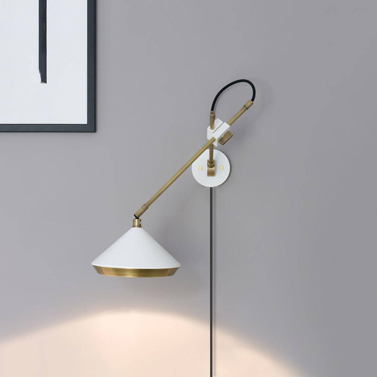 Shear Plug In Wall Light
