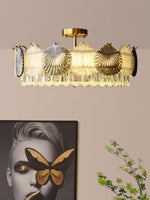 Shell Crystal Ceiling Lamp
