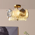 Shell Crystal Ceiling Lamp