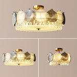 Shell Crystal Ceiling Lamp
