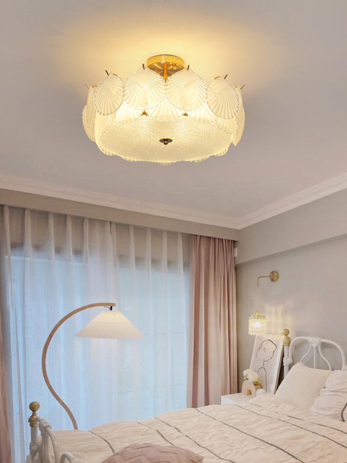 shell-glass-ceiling-lamp
