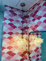 Shell Mini Pendant Light – Hand-Blown Glass & Brass