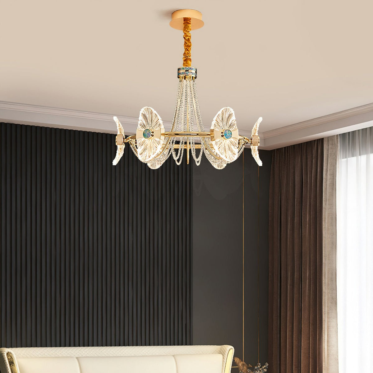 Shell Round Chandelier
