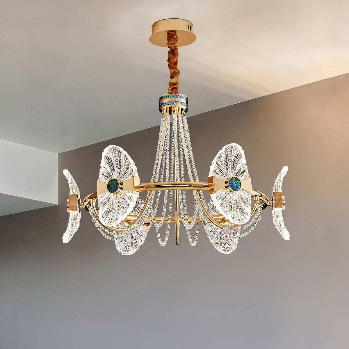 Shell Round Chandelier