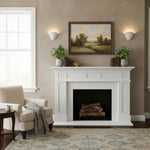 Shella Sculptural Wall Sconce in White Plaster for Modern Interiors
