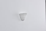 Shella Sculptural Wall Sconce in White Plaster for Modern Interiors