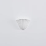 Shella Sculptural Wall Sconce in White Plaster for Modern Interiors
