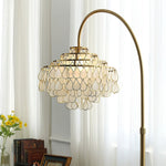 Lumière Shell Floor Lamp with Mother-of-Pearl Shade
