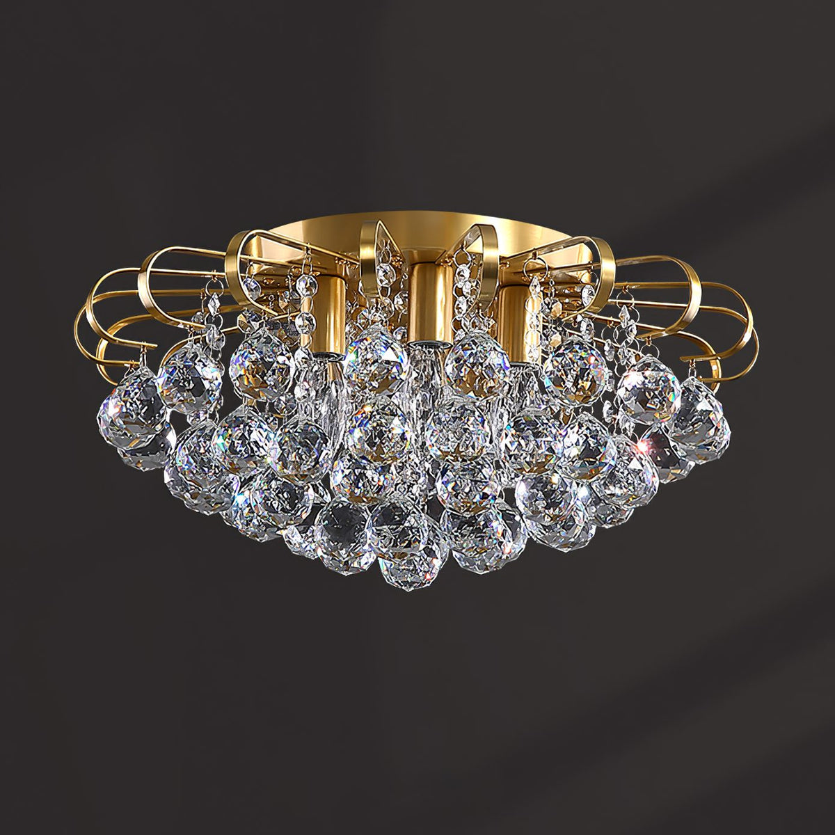 Shining Crystal Ball Ceiling Lamp