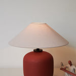 Sienna Clay Table Lamp – Terracotta Ceramic & Linen Shade