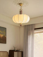 Silka Pendant Light – Modern Silk Cocoon Shade, Designer Ceiling Lamp