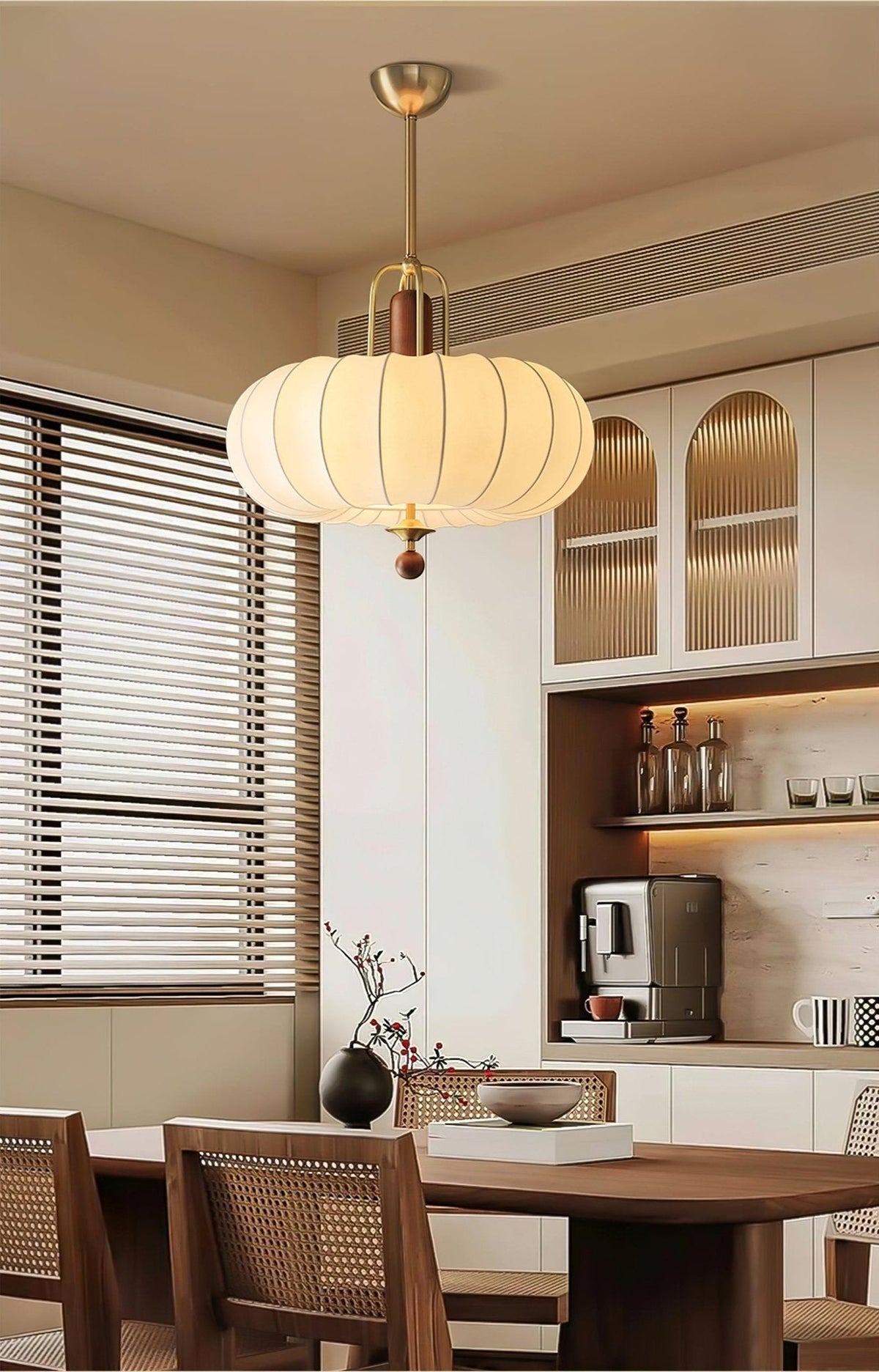 Silka Pendant Light – Modern Silk Cocoon Shade, Designer Ceiling Lamp