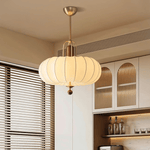 Silka Pendant Light – Modern Silk Cocoon Shade, Designer Ceiling Lamp