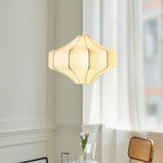 Silken Aura Silk Pendant Light – Handcrafted Modern Lantern for Dining & Living