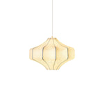 Silken Aura Silk Pendant Light – Handcrafted Modern Lantern for Dining & Living