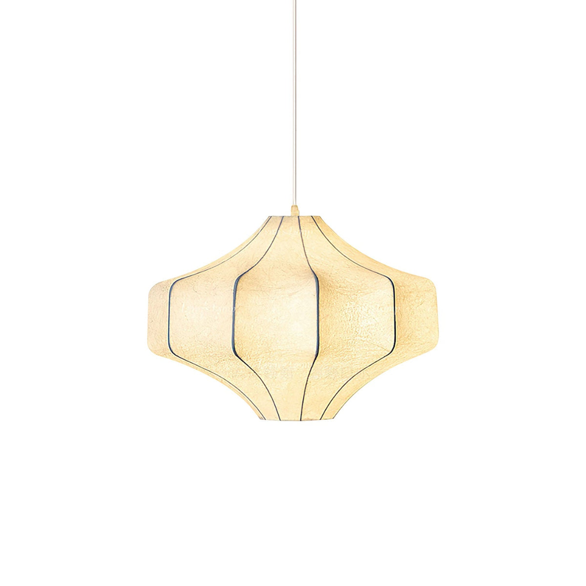 Silken Aura Silk Pendant Light – Handcrafted Modern Lantern for Dining & Living