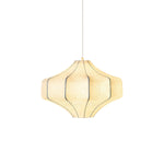 Silken Aura Silk Pendant Light – Handcrafted Modern Lantern for Dining & Living