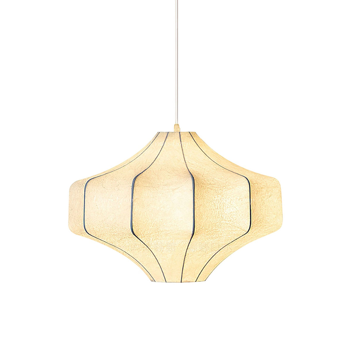 Silken Aura Silk Pendant Light – Handcrafted Modern Lantern for Dining & Living