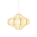 Silken Aura Silk Pendant Light – Handcrafted Modern Lantern for Dining & Living