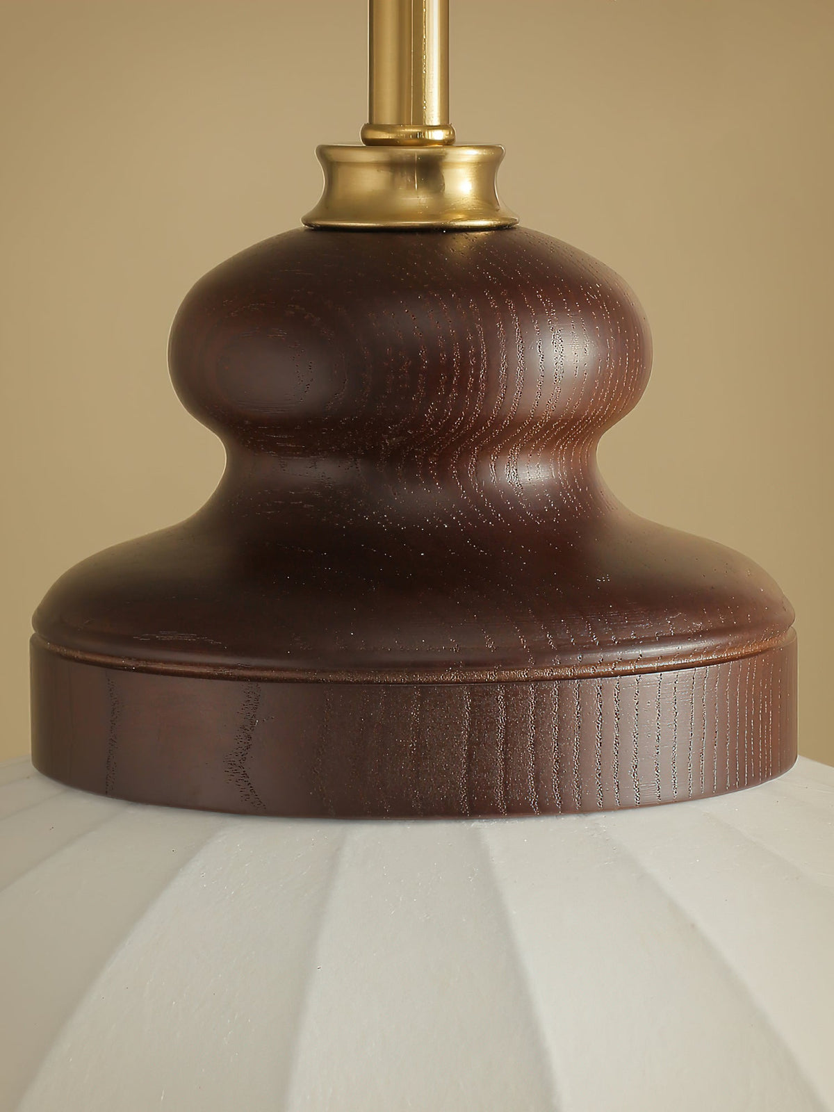 Silvara Silk Pendant Light with Wood Accents for Dining and Living Spaces
