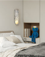 Silvaris Marble Wall Sconce with Opal Glass Globe