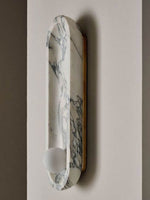 Silvaris Marble Wall Sconce with Opal Glass Globe