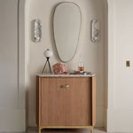 Silvaris Marble Wall Sconce with Opal Glass Globe