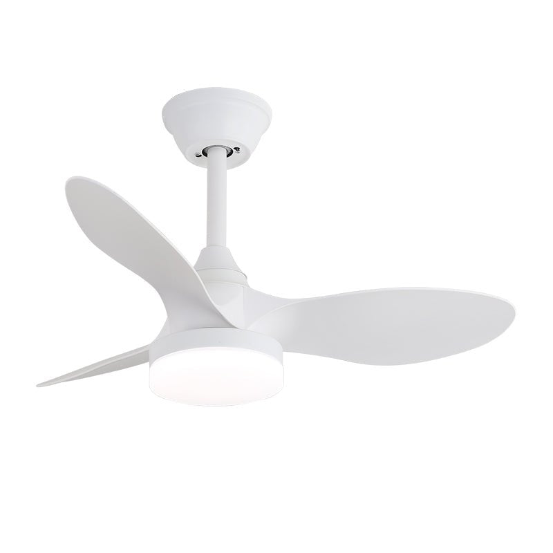 Silven Curve Ceiling Fan Light with LED – Modern Walnut Fan for Living Spaces
