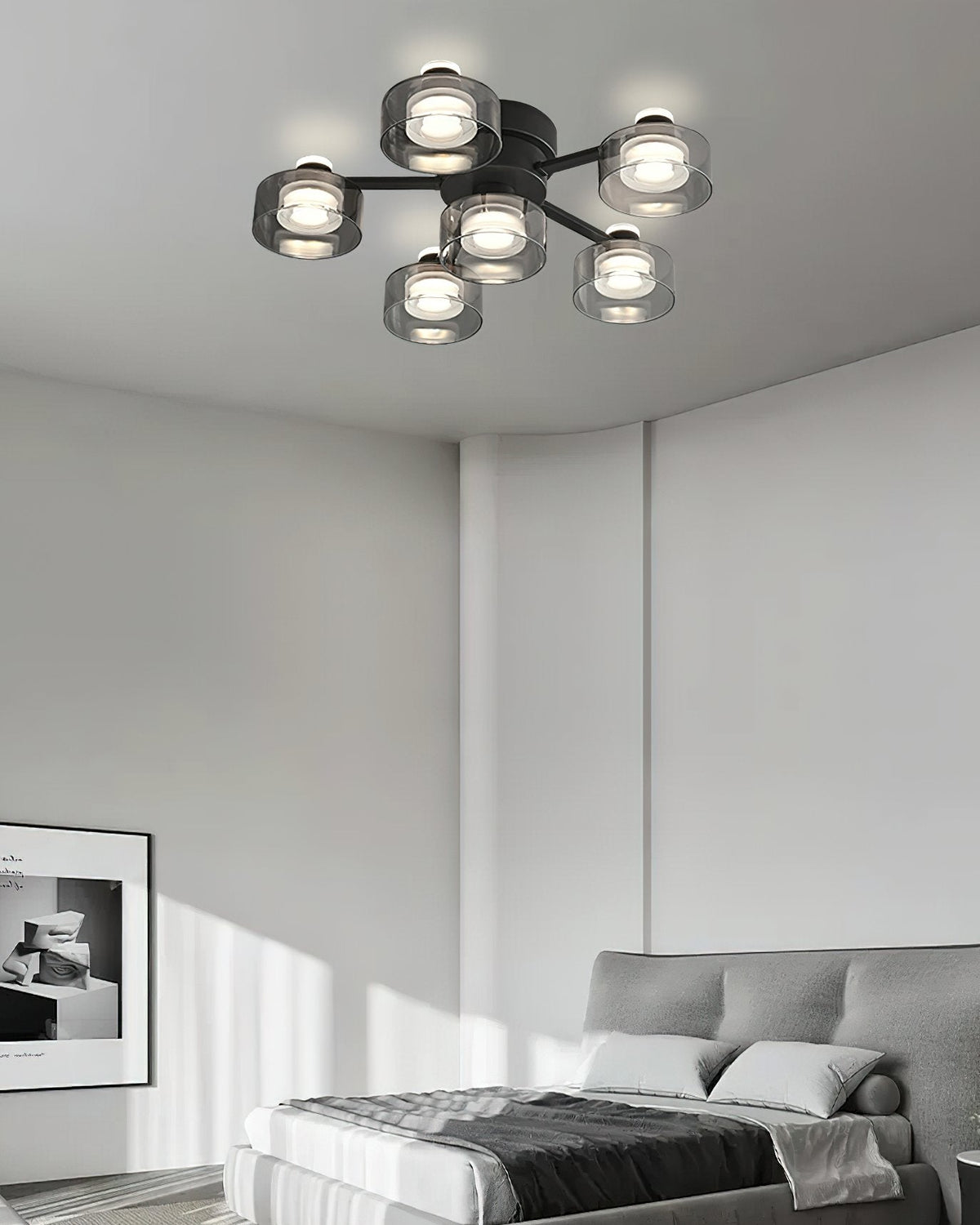 Simple Round Copper Ceiling Lamp