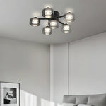 Simple Round Copper Ceiling Lamp