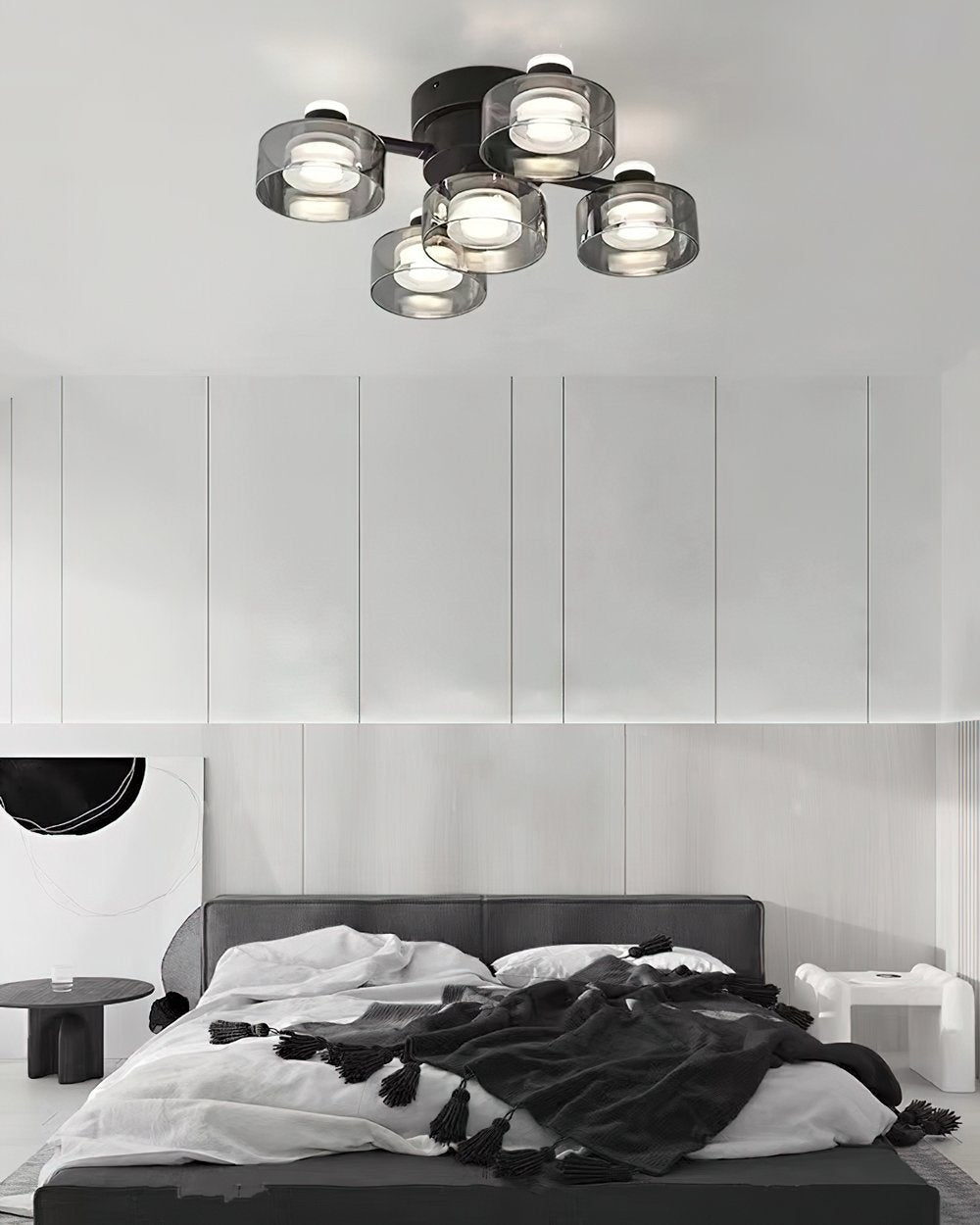 Simple Round Copper Ceiling Lamp