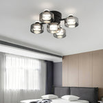 Simple Round Copper Ceiling Lamp