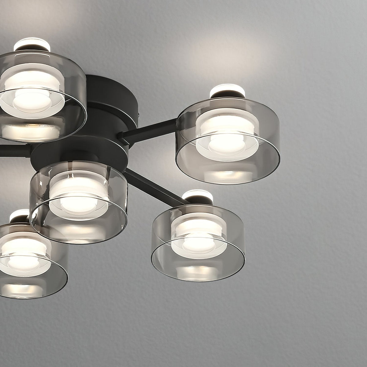 Simple Round Copper Ceiling Lamp