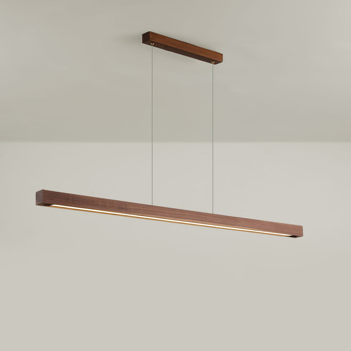 Simple Walnut Led Pendant Light