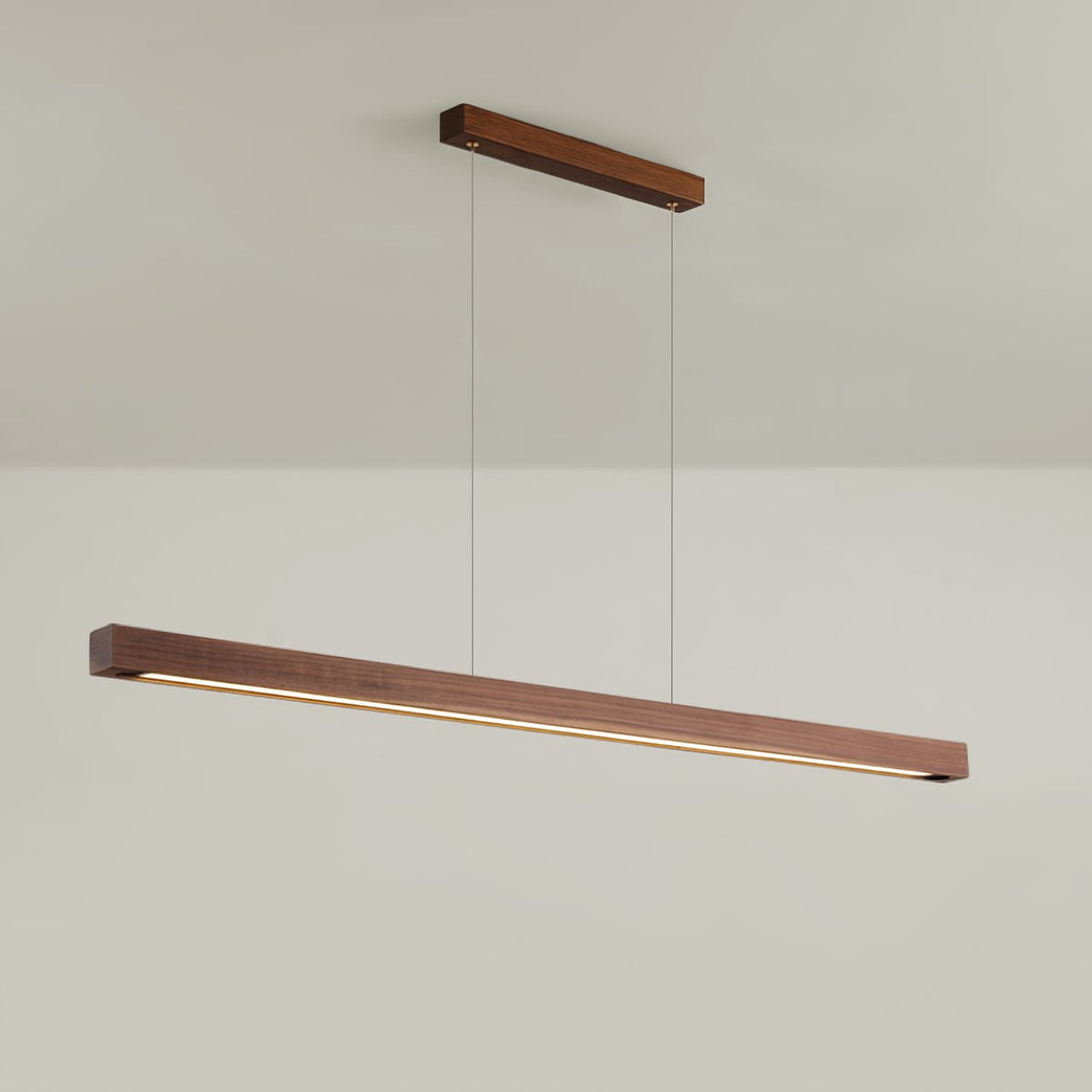 Simple Walnut Led Pendant Light