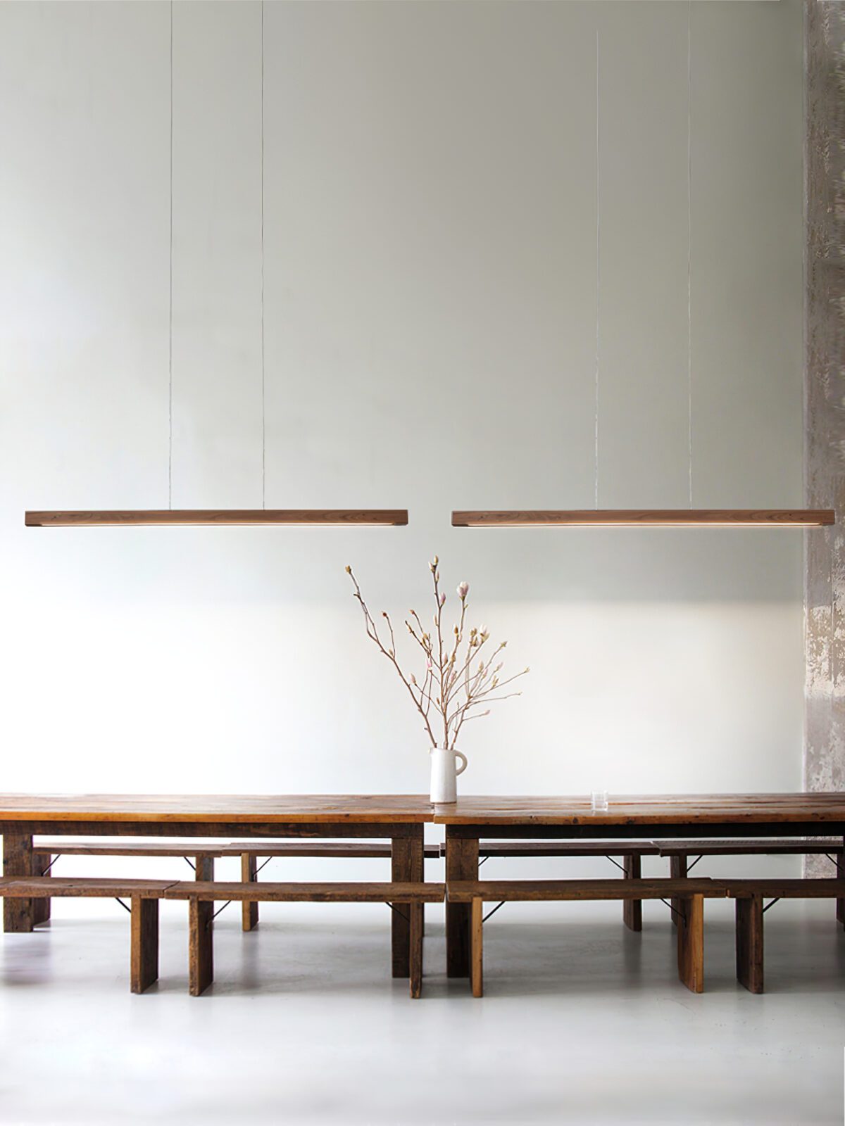 Simple Walnut Led Pendant Light