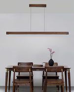 Simple Walnut Led Pendant Light
