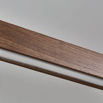 Simple Walnut Led Pendant Light